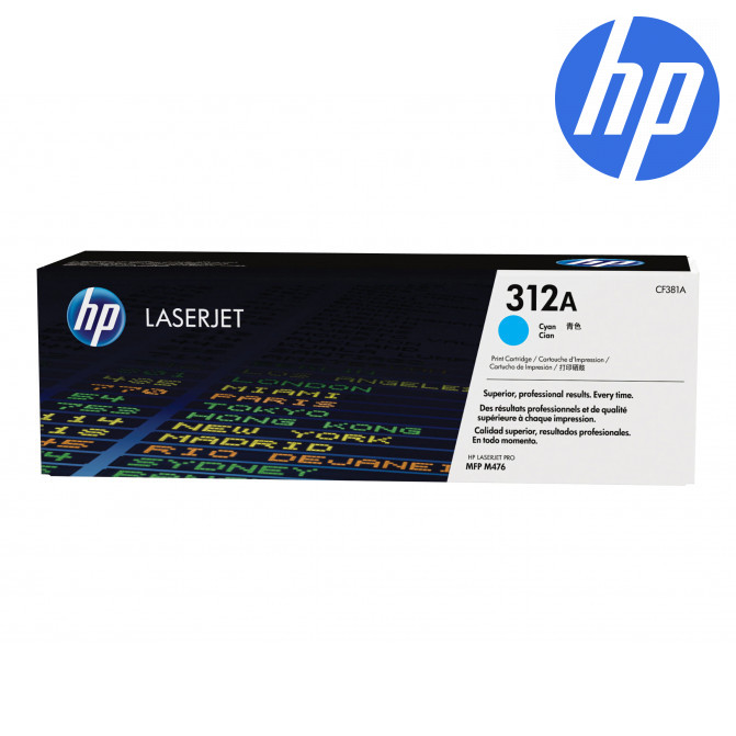 Картридж лазерный HP 312A (CF381A) Cyan Original