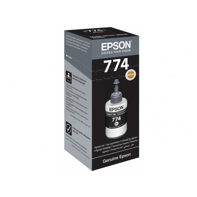 Чернила Epson Original C13T77414A T774 M100/M200 Black Pigment