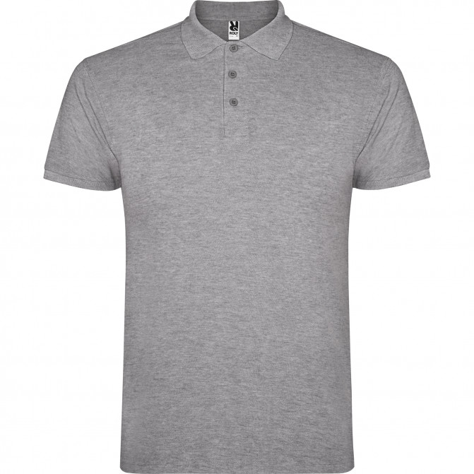 Мужская футболка Roly Polo Star 200 Heather Grey M