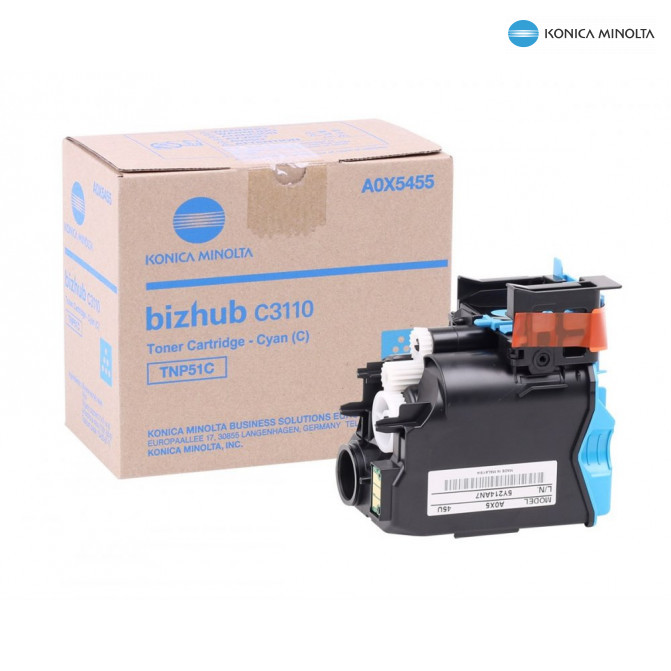 Toner Minolta Bizhub TNP-51 Cyan C3110 (A0X5455) Original