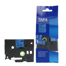 Cartuş Label Brother TZc-531/TZe-531/AZe-531/E1000 PRO Laminated Black/Blue 12mm*8m AIMO