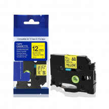 Cartuş Label Brother TZc-631/TZe-631/AZe-631/E1000 PRO Laminated Black/Yellow 12mm*8m AIMO