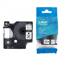 Картридж с лентой Label Dymo 45013/A45013 12mm*7m Black/White AIMO
