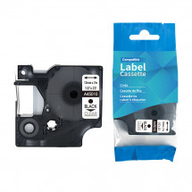Cartuş Label Dymo 45010/A45010 12mm*7m Black/Clear AIMO