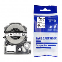 Cartuş Label Epson LK-4WBN/LC-4WBN/LA-4WBN(SS12KW/AS12KW) Laminated Black/White12mm*8m AIMO