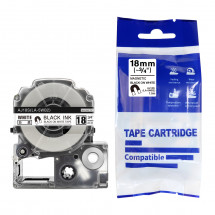 Картридж с лентой Label Epson LK-5WBN/LC-5WBN/LA-5WBN(SS18KW/AS18KW) Laminated Black/White18mm*8m AIMO
