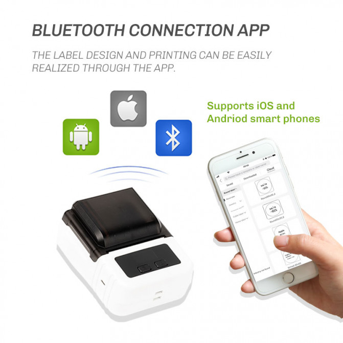 Принтер этикеток AIMO M120  Bluetooth+Type-C