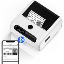 Принтер этикеток портативный (Multi-Fuction Label Printer) AIMO M200  Bluetooth+Type-C White