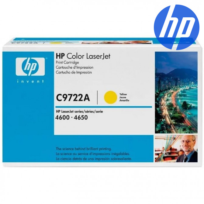 Cartuș laser HP CLJ Q9722A (HP4600,4650,4610)  Yellow Original