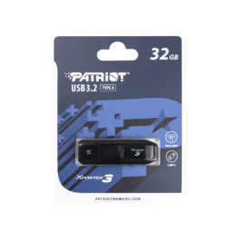 USB Flash 32GB USB3.2  Patriot Xporter 3 Black, Portable and light weight (Read 80 MByte/s)