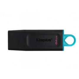 USB Flash 64GB USB3.2  Kingston DataTraveler Exodia M Black/Blue (Read 100 MByte/s, Write 12 MByte/s)