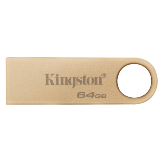 USB Flash 64GB USB3.0  Kingston DataTraveler SE9 G3 Gold, Metal casing, Compact and lightweight (Read up to 220 MByte/s, Write up to 100 MByte/s)