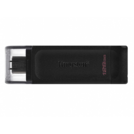 USB Флэш 128GB USB-С 3.2  Kingston DataTraveler 70 USB-C 32GB, USB 3.2, USB-C, (Read 80 MByte/s, Write 20 MByte/s)