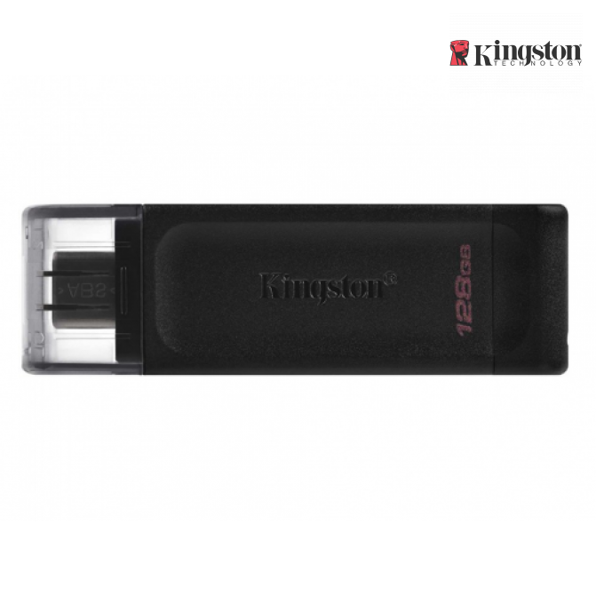 USB Flash 128GB USB-С 3.2  Kingston DataTraveler 70 USB-C 32GB, USB 3.2, USB-C, (Read 80 MByte/s, Write 20 MByte/s)