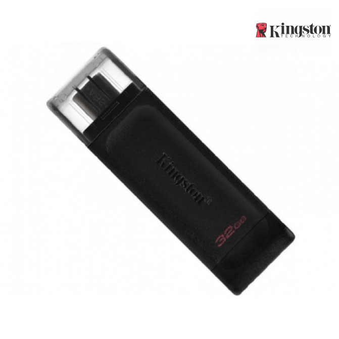 USB Flash 128GB USB-С 3.2  Kingston DataTraveler 70 USB-C 32GB, USB 3.2, USB-C, (Read 80 MByte/s, Write 20 MByte/s)