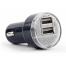 Автомобильное зарядное устройство EnerGenie EG-U2C2A-CAR-02, 2-port USB car charger, 2.1 A, black