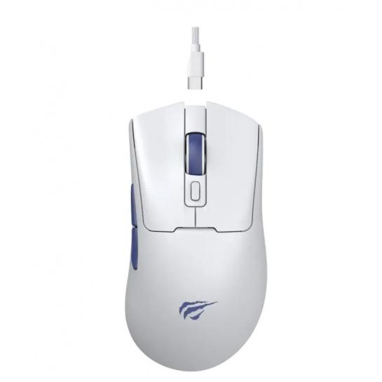 Мышь Gaming Wireless Havit MS966WB, Проводное / беспроводное Bluetooth, Белый