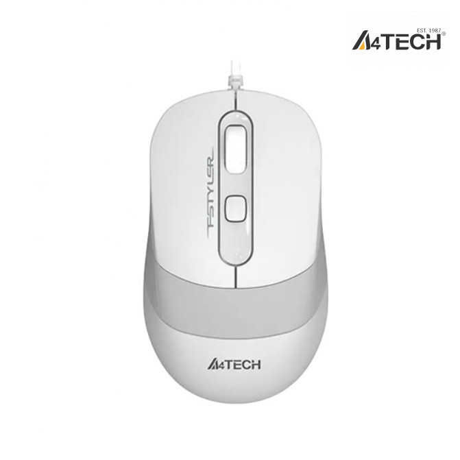 Мышь A4Tech FM10, Проводное, Серо - белый