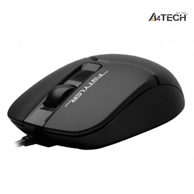 Мышь A4Tech FM12S, Проводное, Чёрный