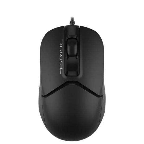 Mouse A4Tech FM12S, Cu fir, Negru