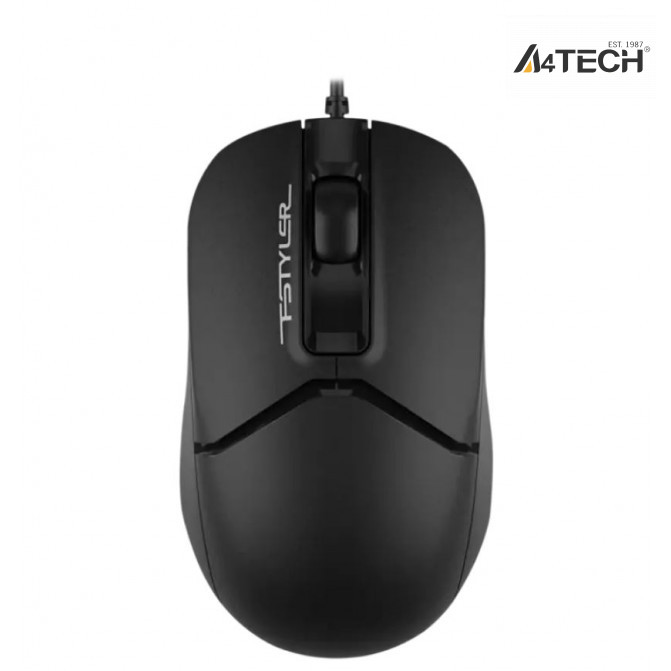 Мышь A4Tech FM12S, Проводное, Чёрный