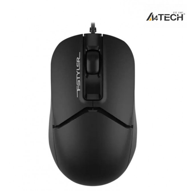 Мышь A4Tech FM12S, Проводное, Чёрный