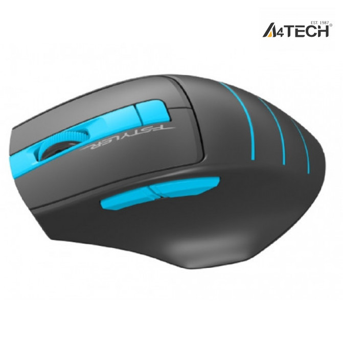 Мышь A4Tech Wireless FG30S, Беспроводное, Серо - Синий