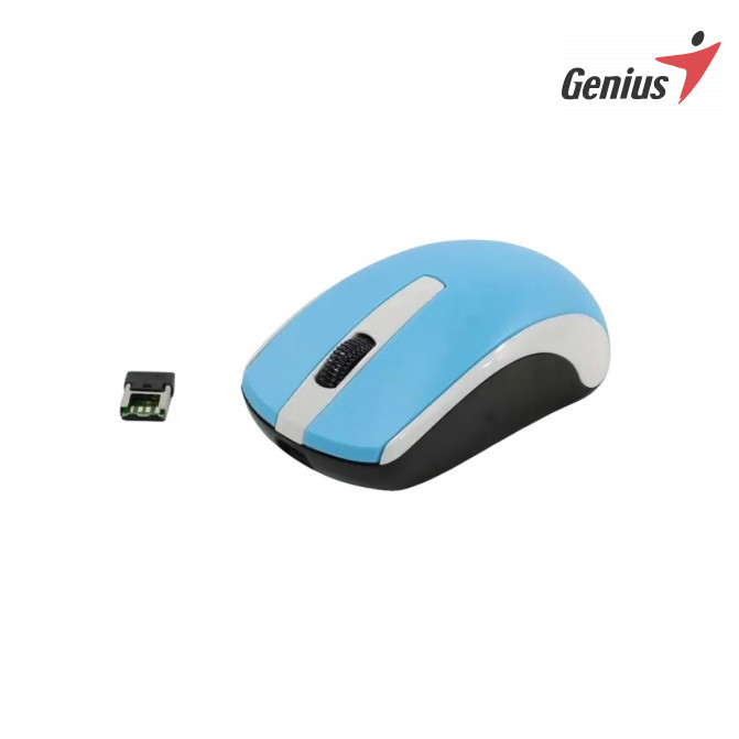 Мышь Genius Wireless ECO-8100, Беспроводное, Синий