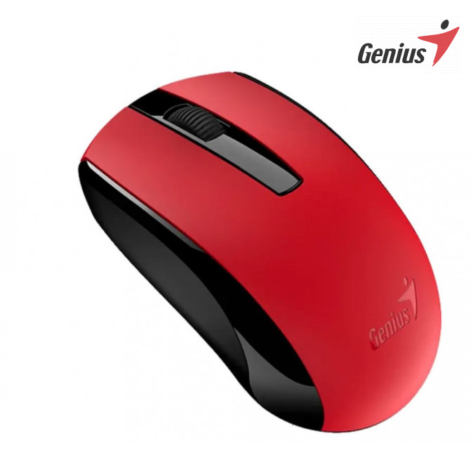 Мышь Genius Wireless ECO-8100, Беспроводное, Красный