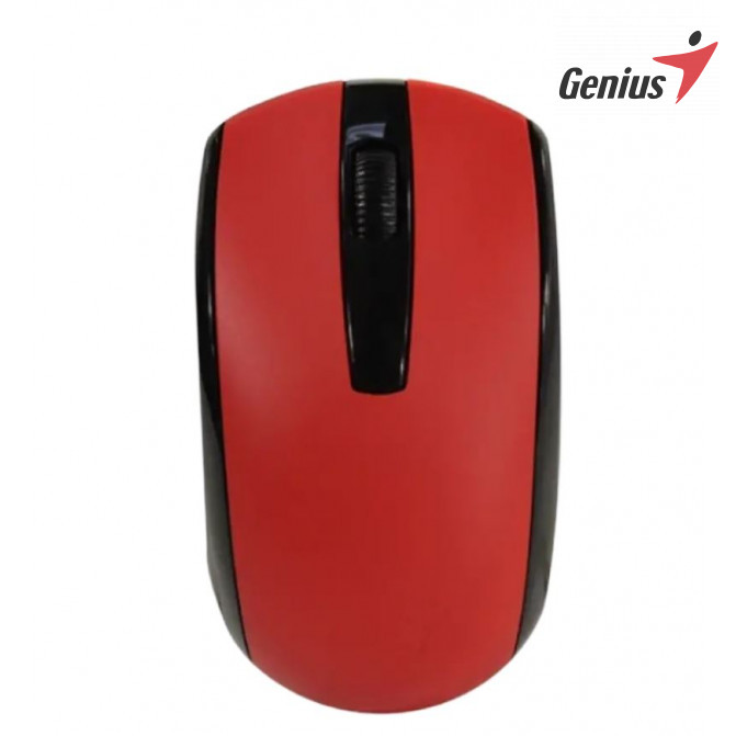 Мышь Genius Wireless ECO-8100, Беспроводное, Красный