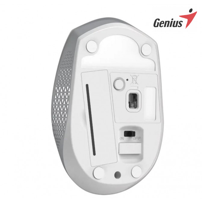 Mouse Genius Wireless NX-8000S BT, Fara fir, Alb