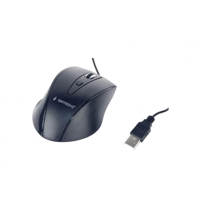 Mouse Gembird MUS-4B-02, Cu Fir, Negru