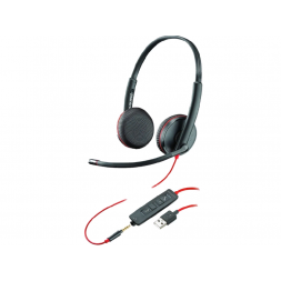 Căști Plantronics Blackwire C3225 (209747-101), USB -A, cu microfon și control al apelurilor