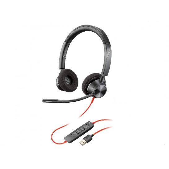 Căști Plantronics Stereo Blackwire C3320 USB-A, cu microfon și control al apelurilor