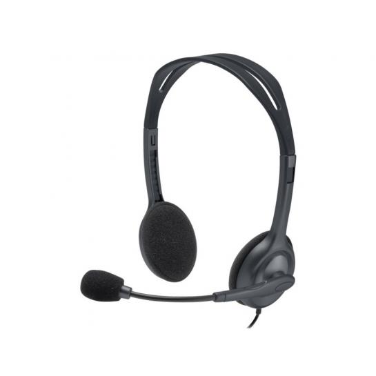 Наушники Logitech Stereo Headset H111 - One Plug, с микрофоном