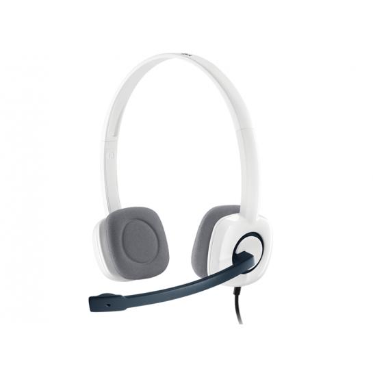 Căști Logitech Stereo Headset H150 Coconut White cu microfon