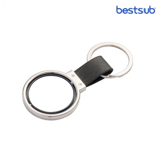Breloc metalic pentru sublimare forma cerc rotativ YA124