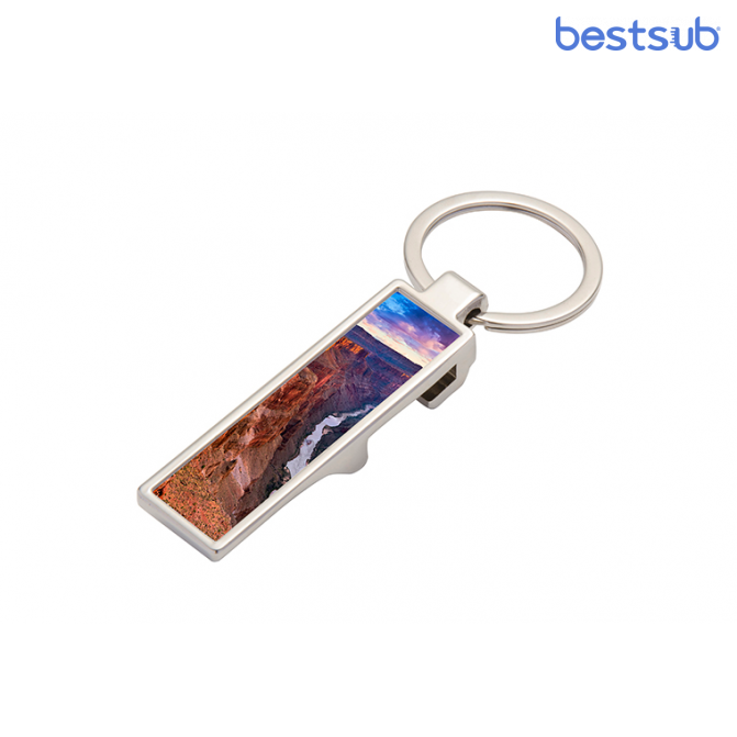 Breloc metalic pentru sublimare cu deschizător de sticle (14mm*53mm) YA123