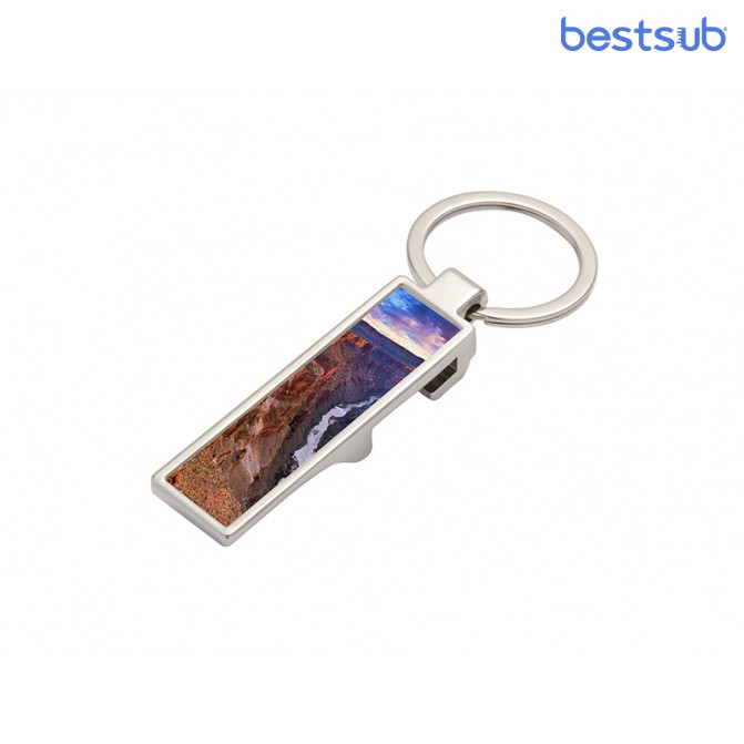 Breloc metalic pentru sublimare cu deschizător de sticle (14mm*53mm) YA123