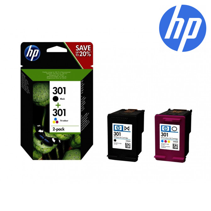 Картридж струйный HP №301 (N9J72AE) TwinPack Original