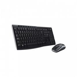 Клавиатура + Мышь Wireless  Logitech MK275, Multimedia, Spill-resistant, 2xAAA/1xAA, Black/Blue