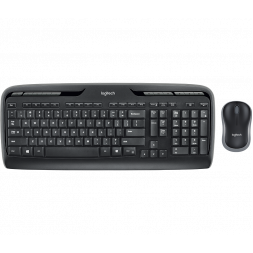 Tastatura + Mouse Wireless Logitech MK330, Multimedia, Low-profile, Quiet typing, 2xAAA/1xAA, Black