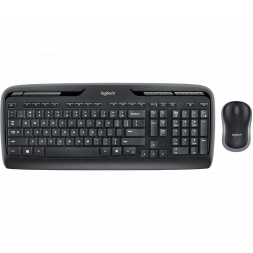 Клавиатура + Мышь Wireless Logitech MK330, Multimedia, Low-profile, Quiet typing, 2xAAA/1xAA, Black