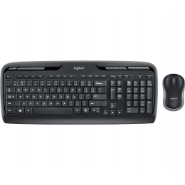 Клавиатура + Мышь Wireless Logitech MK330, Multimedia, Low-profile, Quiet typing, 2xAAA/1xAA, Black