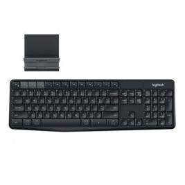 Tastatura + Mouse Wireless Logitech K375s Multi-Device, Full-size, FN key, Bluetooth/2.4Ghz, 2xAAA, Graphite