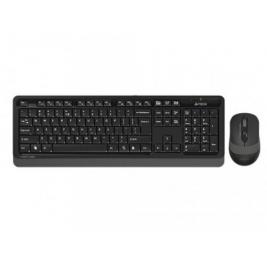 Tastatura + Mouse Wireless A4Tech FG1010S, Fn Keys, Splash Proof, Silent Mouse, 1xAA/1xAA, Grey