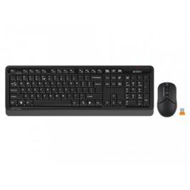Tastatura + Mouse Wireless A4Tech FG1012S, Fn Keys, Splash Proof, Silent Mouse, 1xAA/1xAA, Black