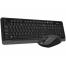 Tastatura + Mouse Wireless A4Tech FG1012S, Fn Keys, Splash Proof, Silent Mouse, 1xAA/1xAA, Black