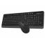 Tastatura + Mouse Wireless A4Tech FG1012S, Fn Keys, Splash Proof, Silent Mouse, 1xAA/1xAA, Black