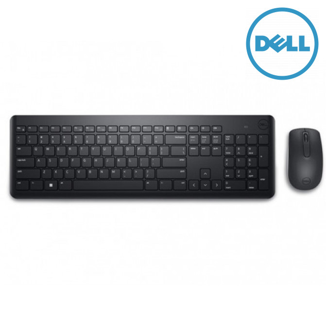 Клавиатура Wirelessell Dell KM3322, Multimedia keys, Sleek lines, Compact size, 2xAA/2xAAA, Black